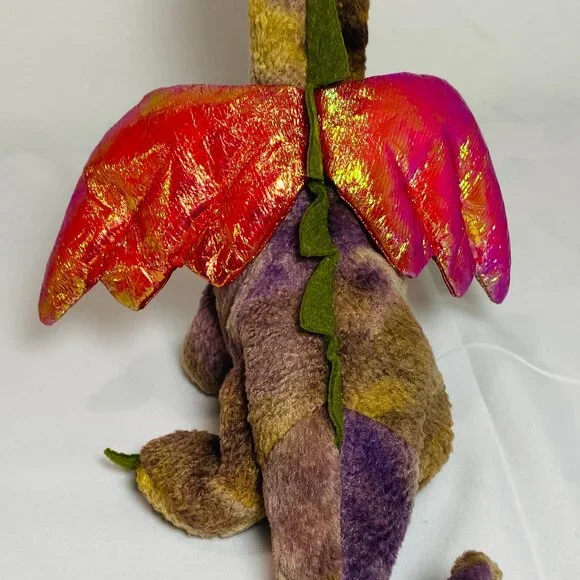 VNTG "SCORCH" 1998 Magical Mystery Dragon With Wings Ty Beanie Baby 7" MWMT - Picture 3 of 7